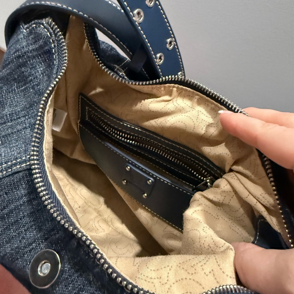 True Religion Dark Denim Shoulder Bag - Picture 5 of 7